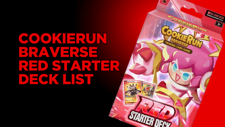 CookieRun Braverse Red Starter Deck List