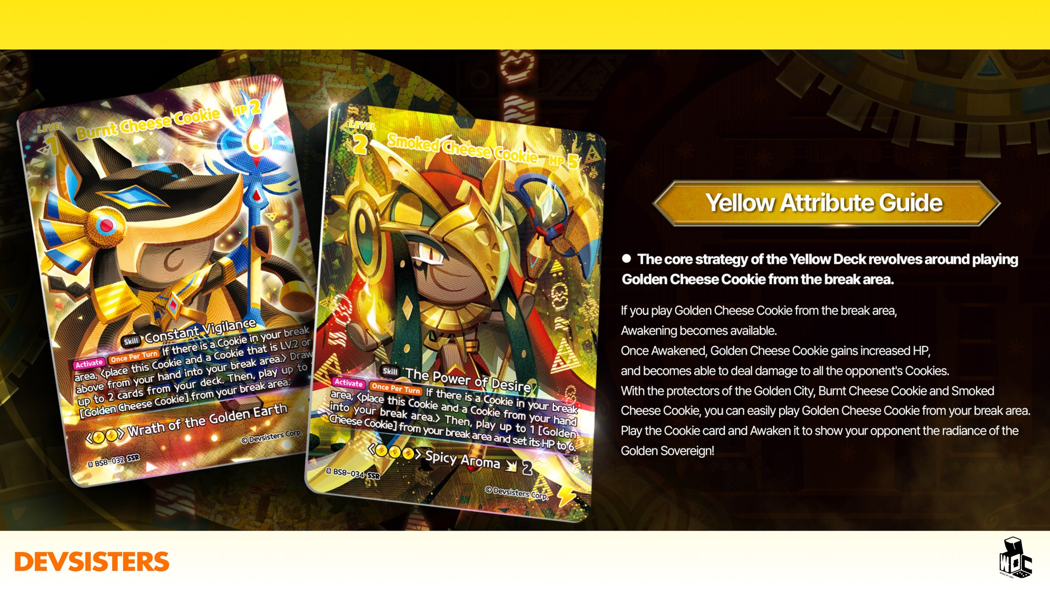 Yellow Guide CookieRune Braverse TCG